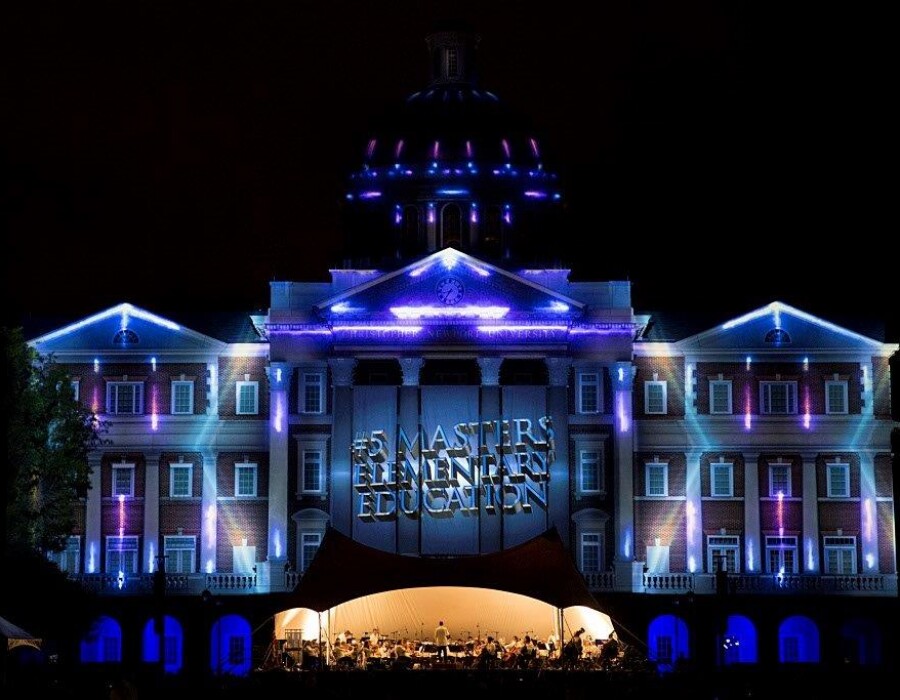 CNU video mapping building