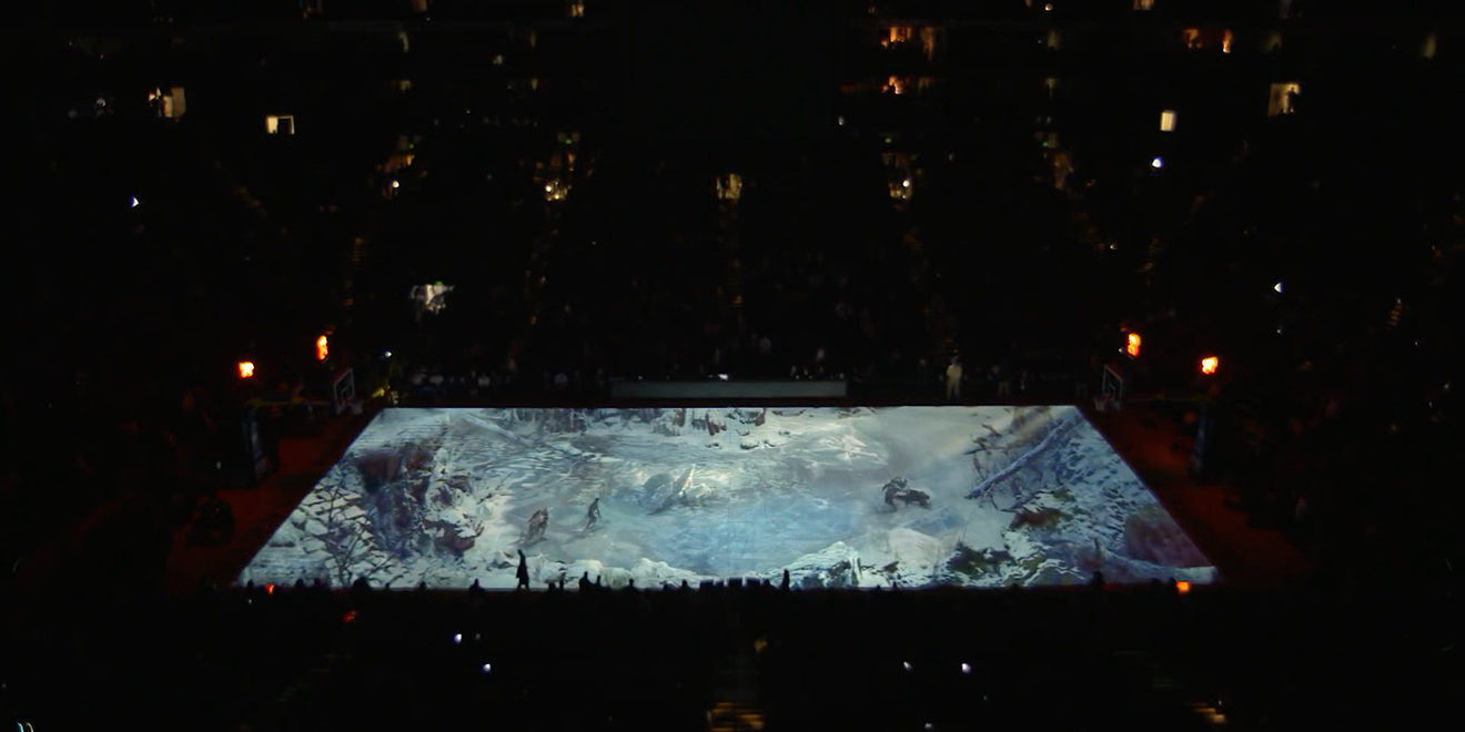 Sony PlayStation Sponsors Golden State Warriors Halftime with Immersive Advertisement - Quince Imaging