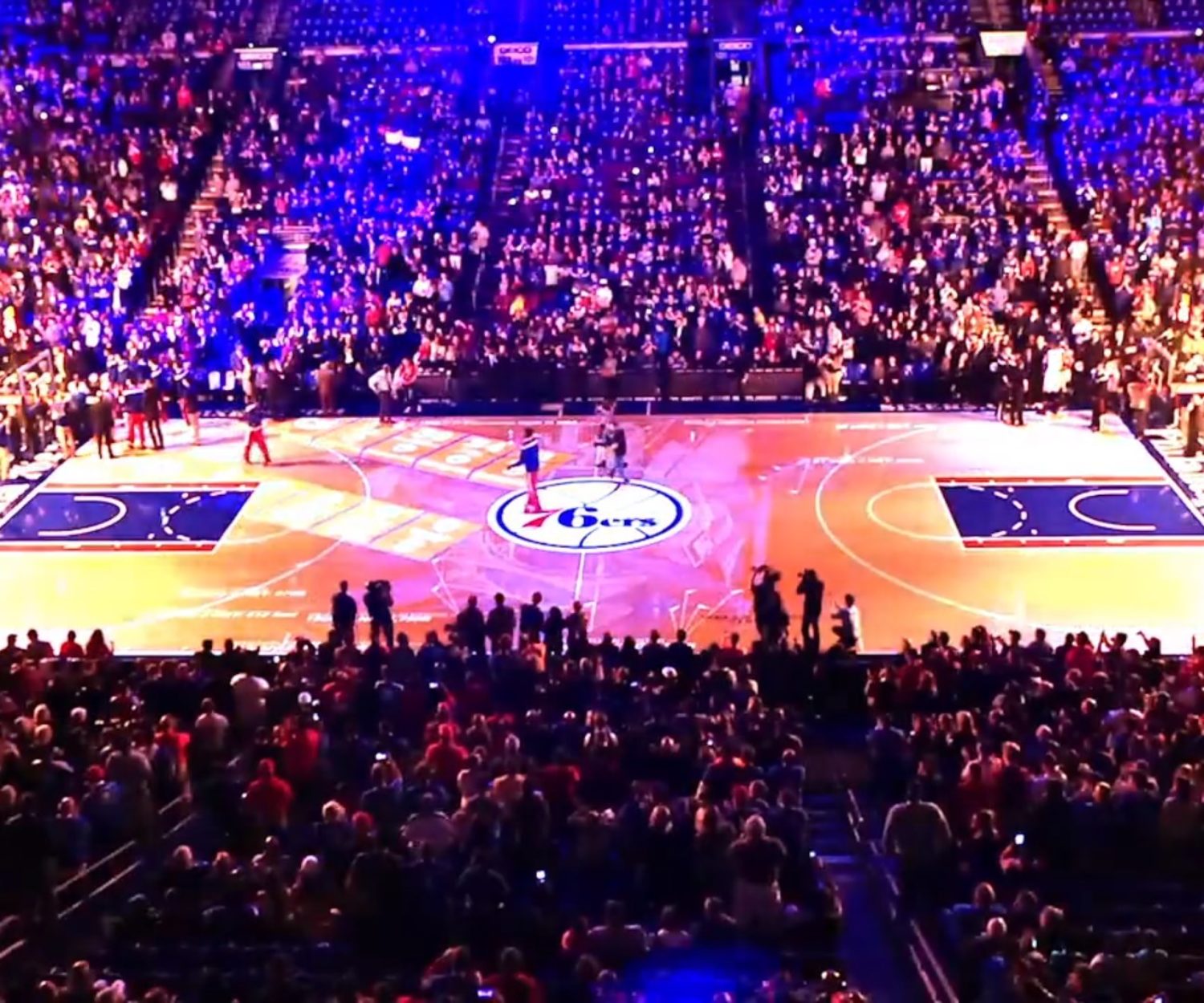 Washington Wizards Basketball Court Projection Mapping