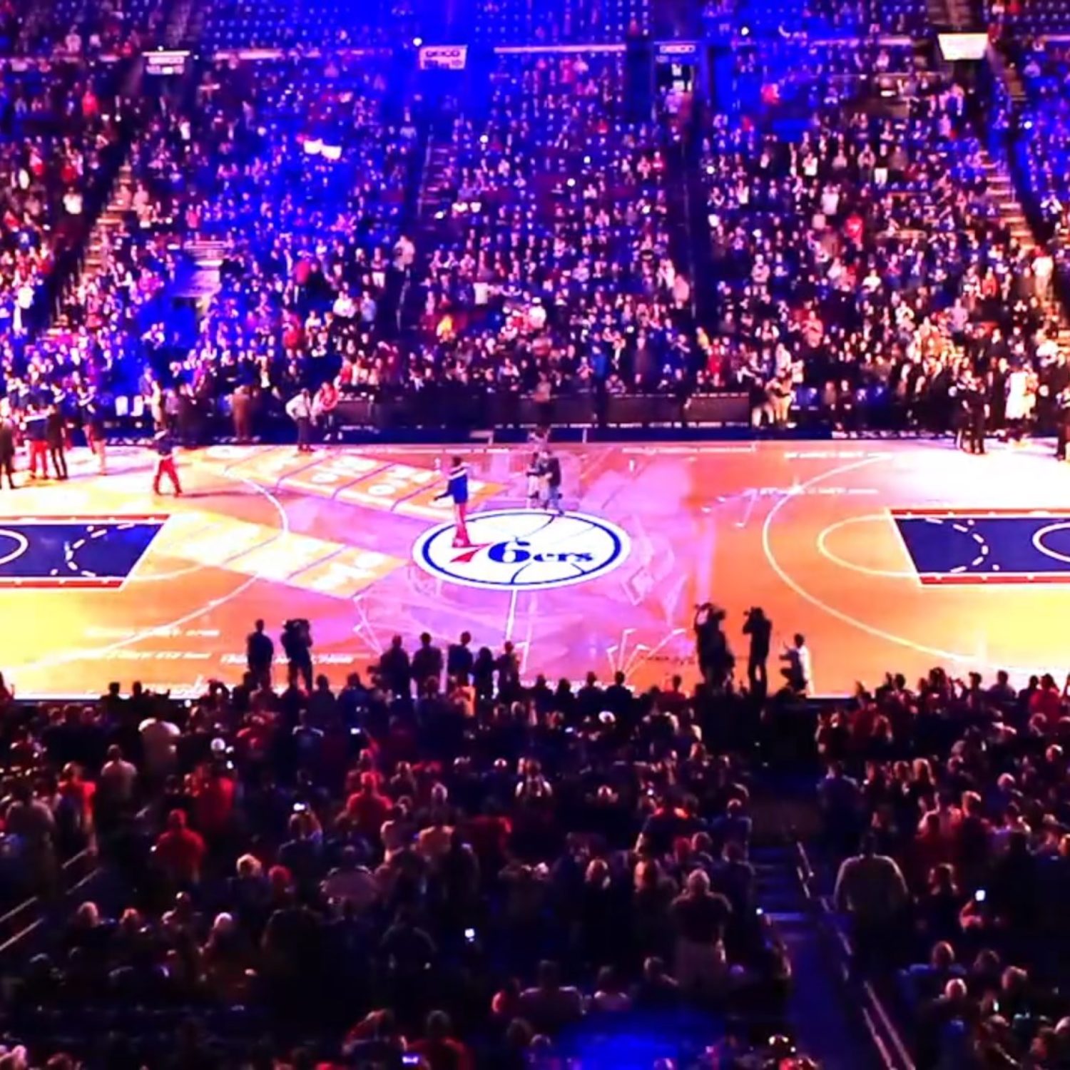Washington Wizards Basketball Court Projection Mapping