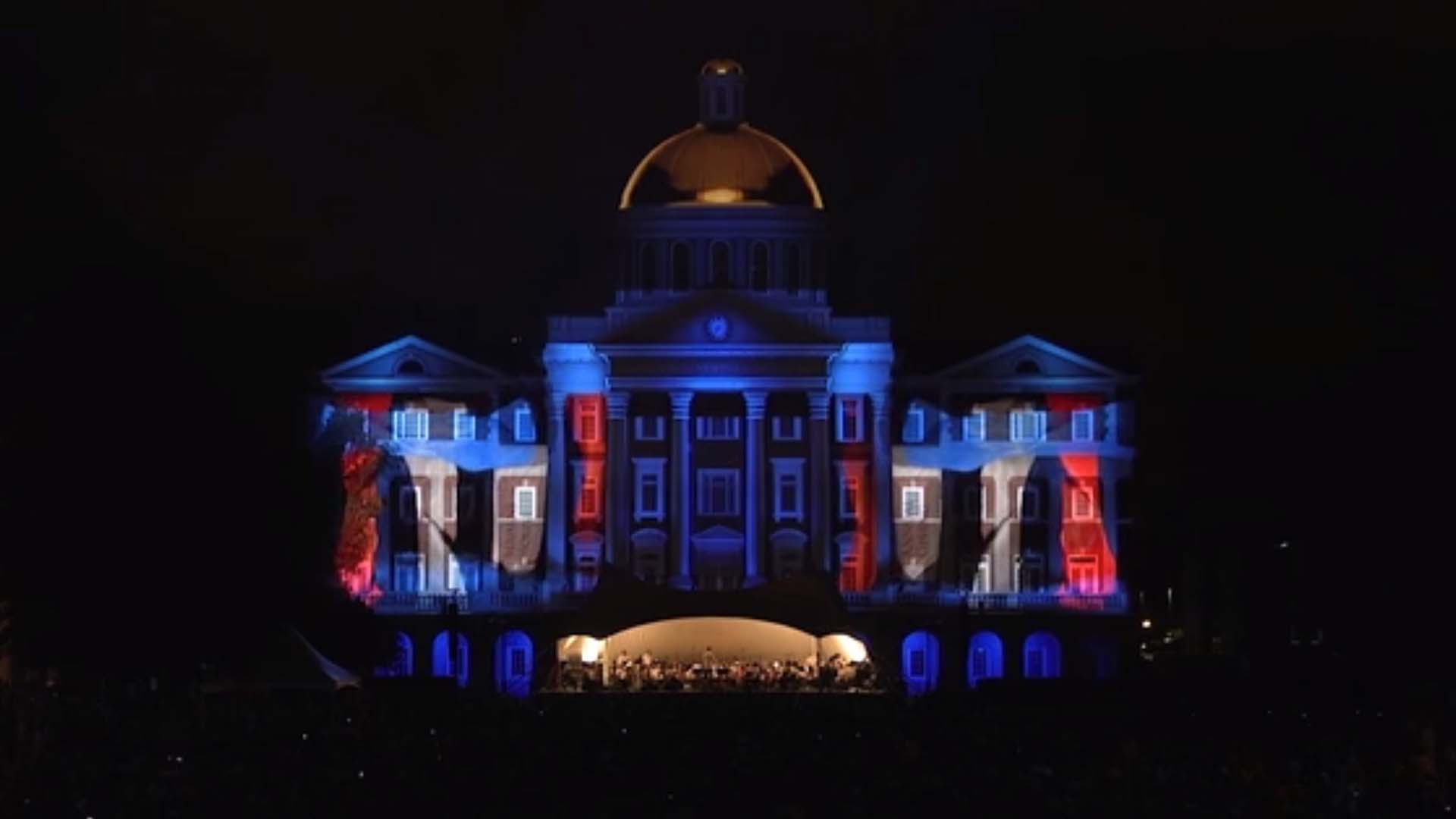 Christopher Newport University Architectural Projection Mapping Christopher Newport University Architectural Projection Mapping