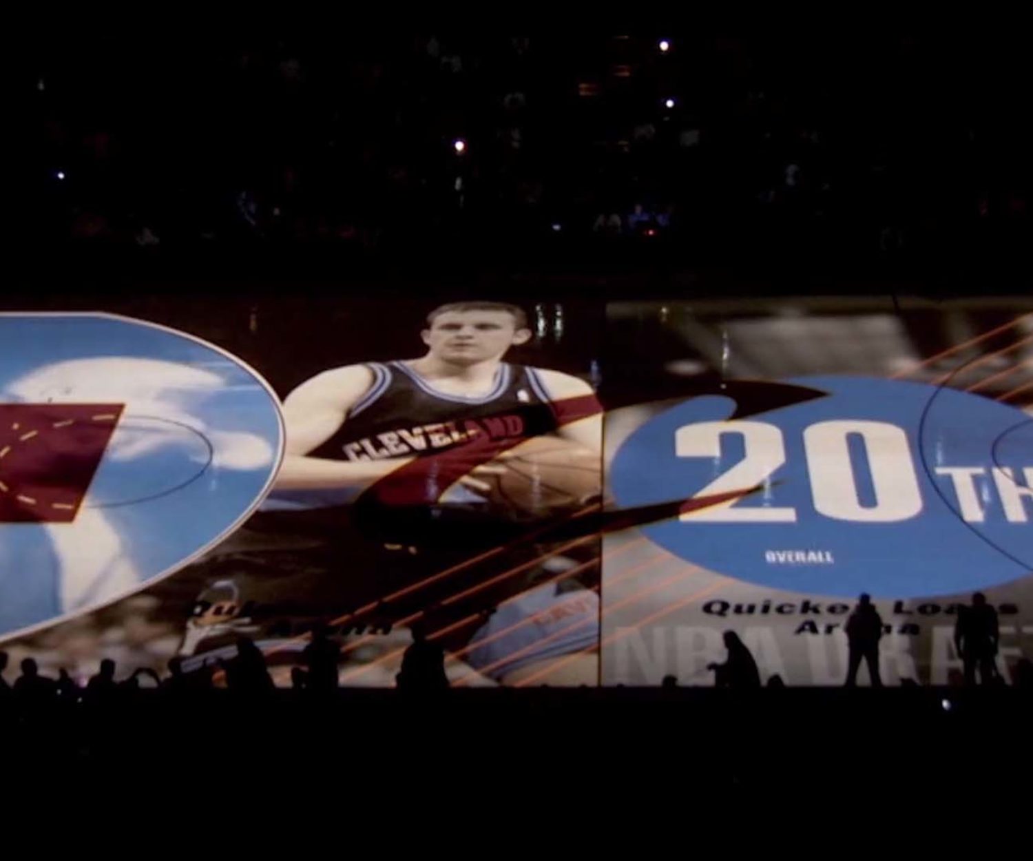 Zydrunas Ilgauskas Retirement Ceremony projection mapping basketball court