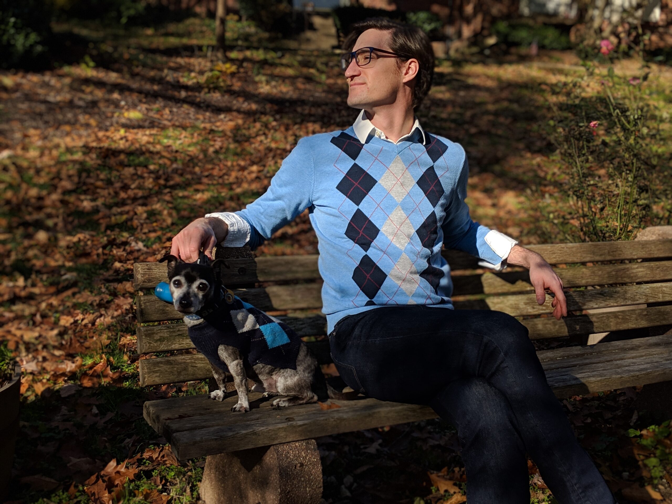 Ryan and his senior rescue, Jake.