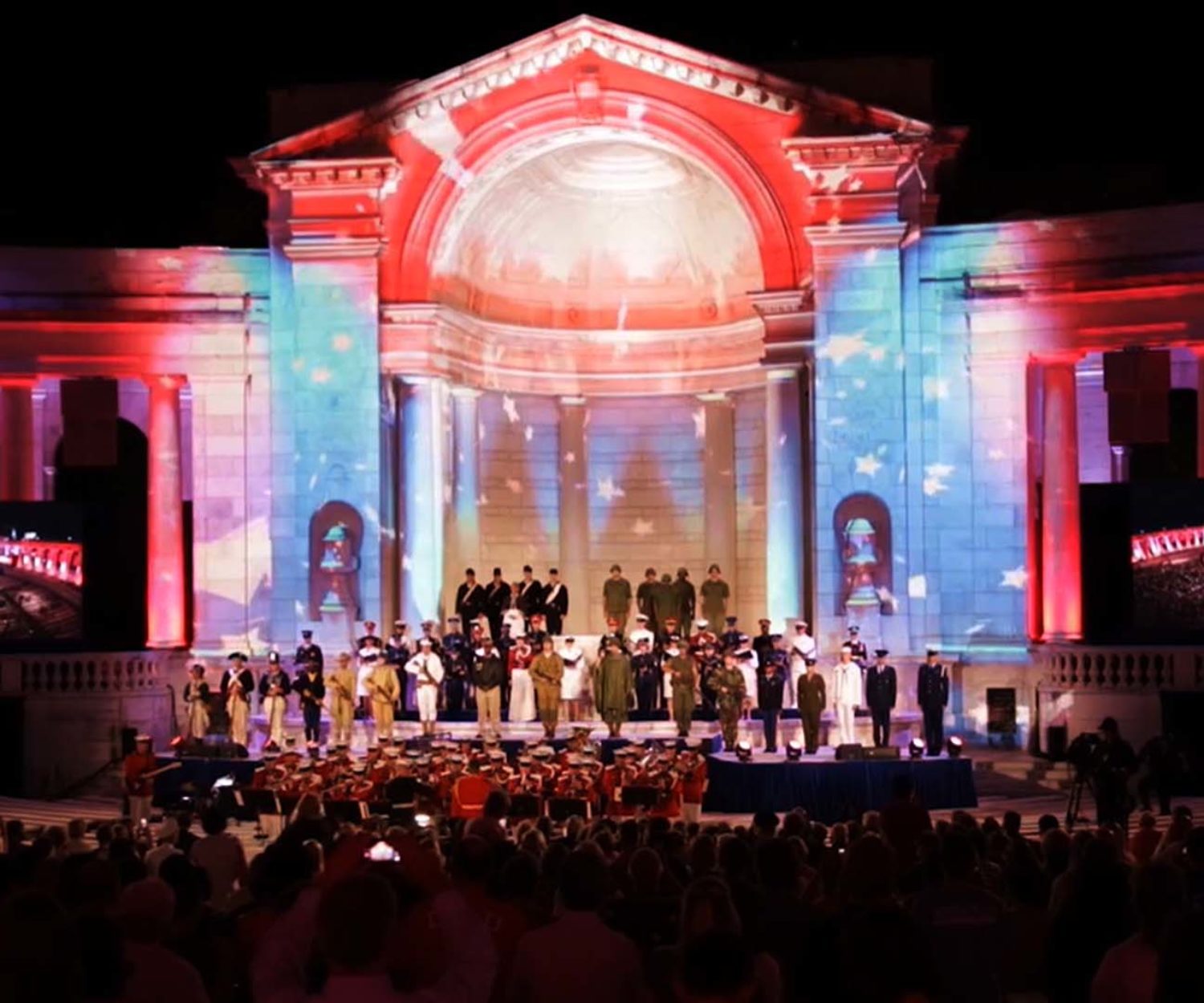 Arlington National Cemetery's 150th Anniversary projection mapping