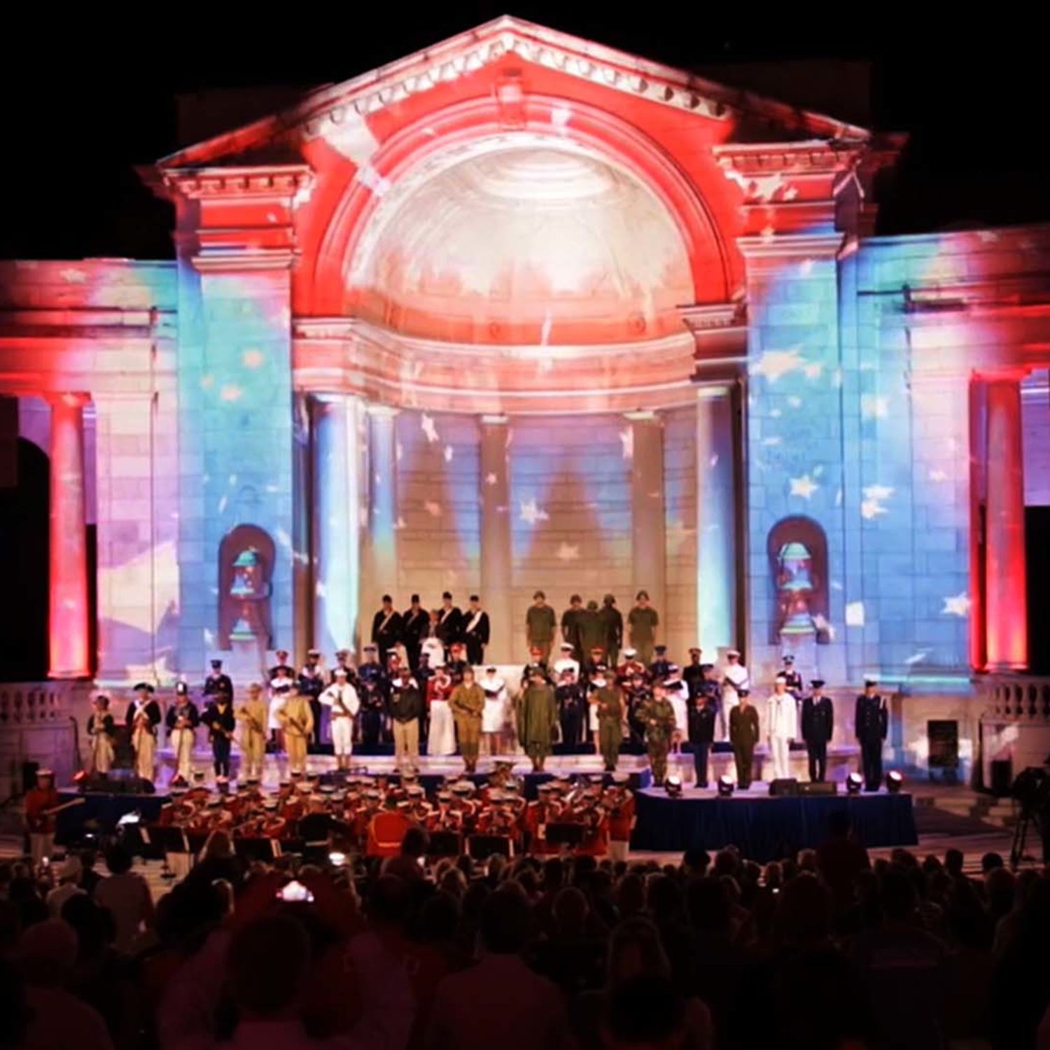 Arlington National Cemetery's 150th Anniversary projection mapping