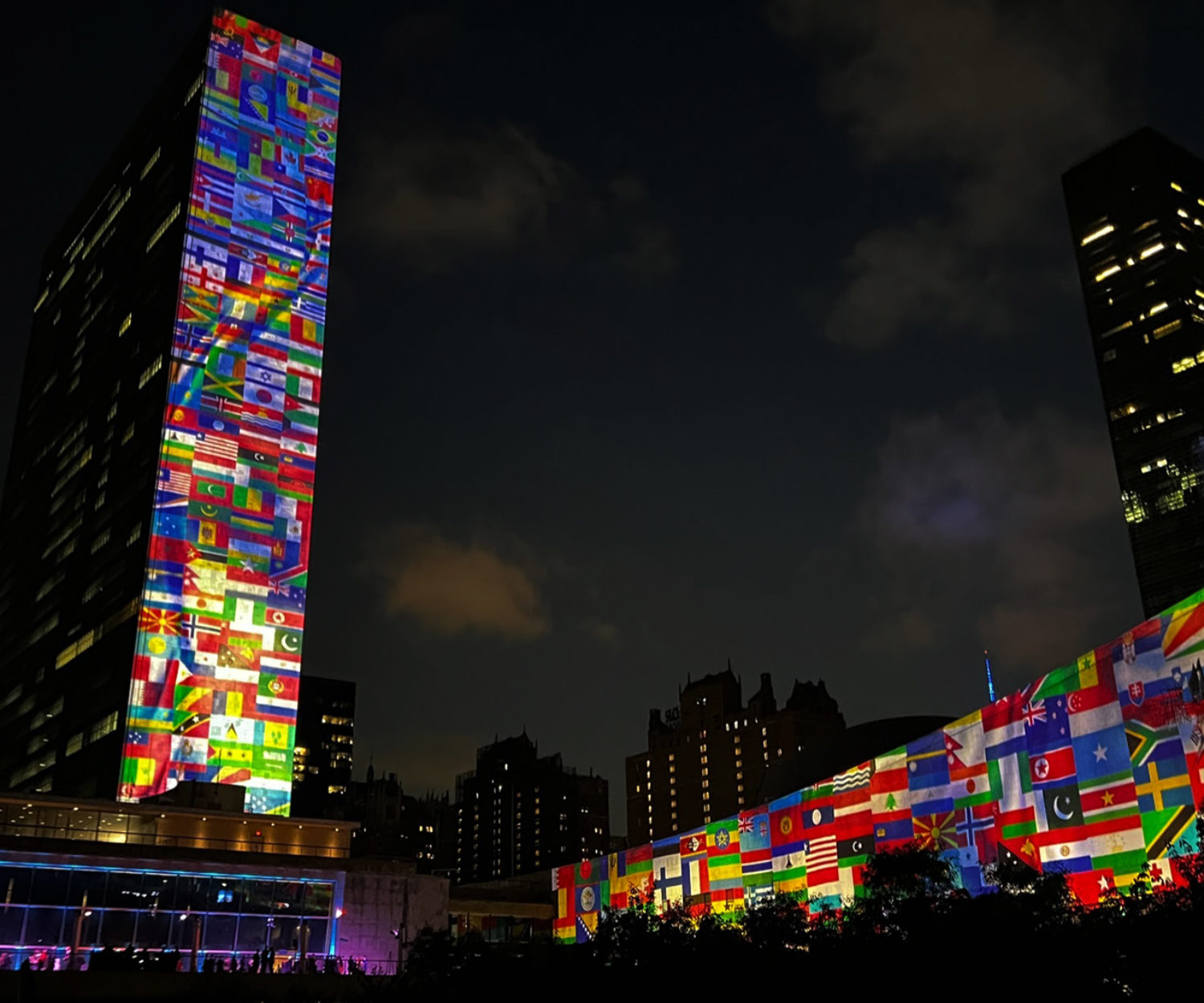 UN Building FIFA World Cup Projection Mapping