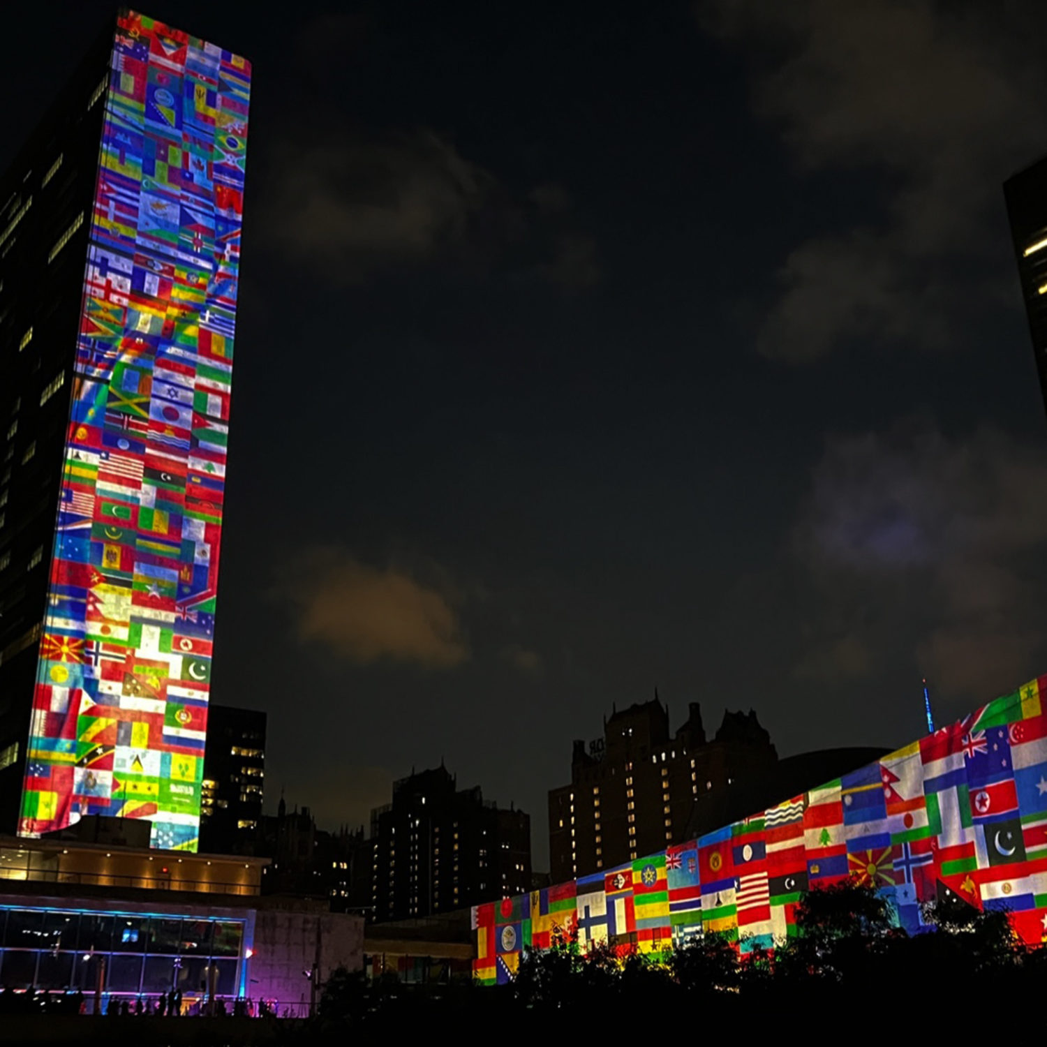 UN Building FIFA World Cup Projection Mapping