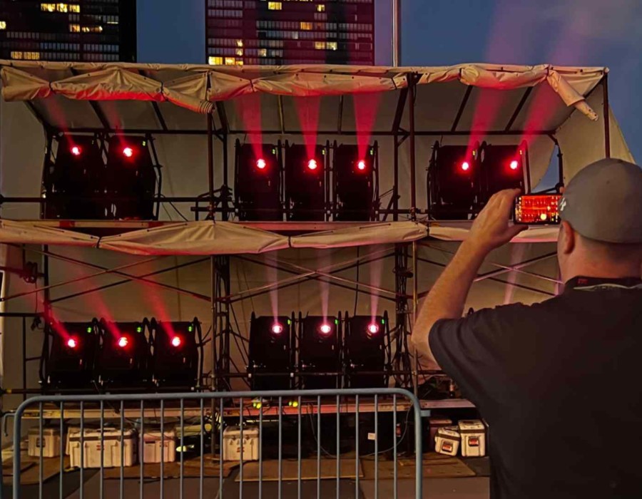 UN Building New York City projectors 2