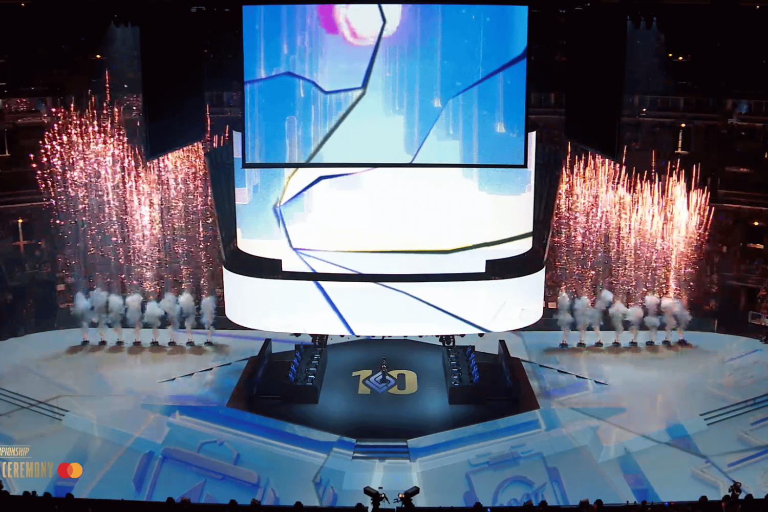 LCS Riot Summer 2022 Video Screen Fireworks