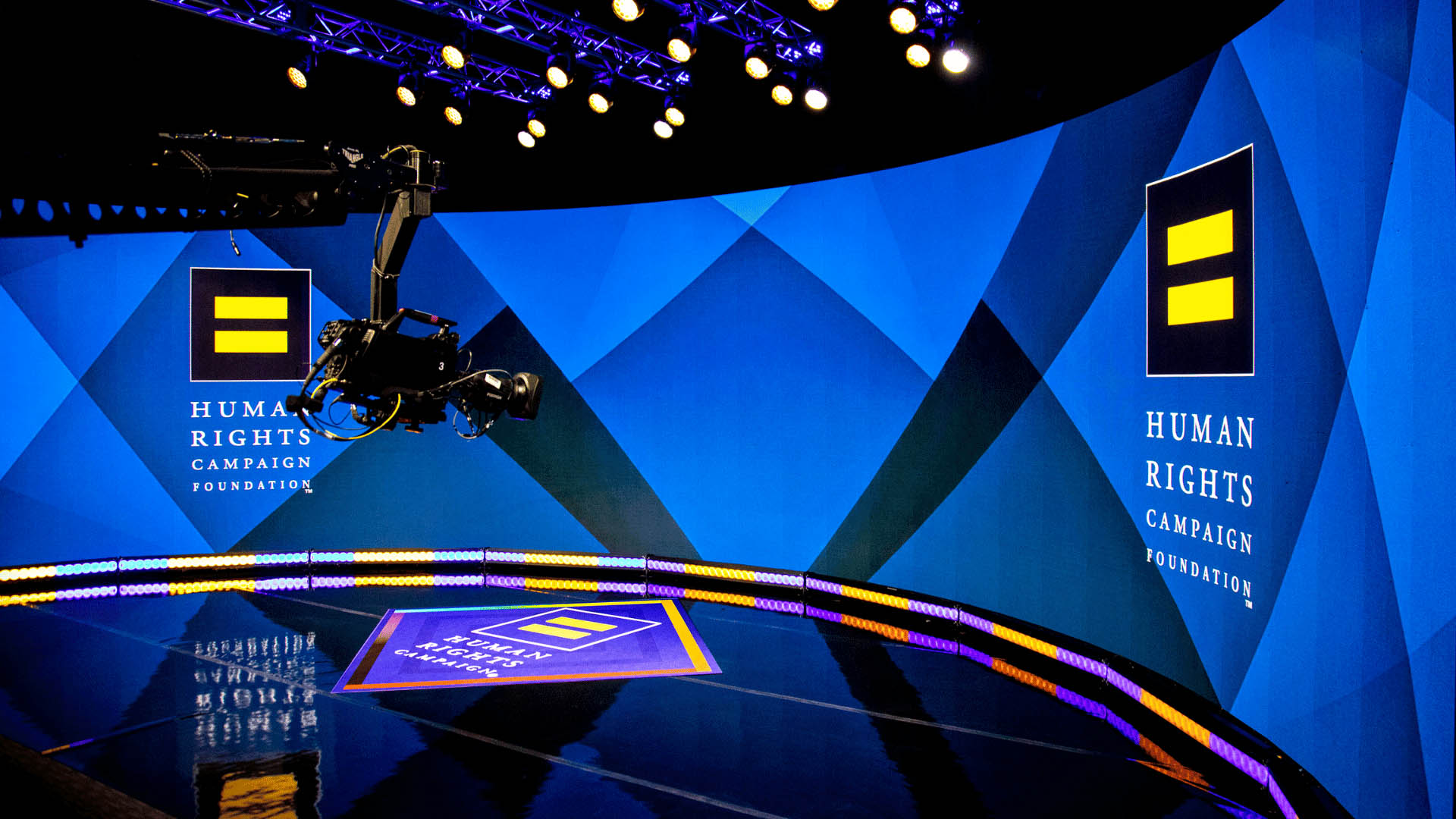 Human Rights Campaign LED Video Wall and Broadcast Video Production