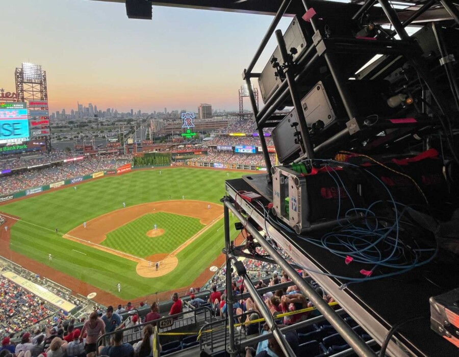 Philadelphia Phillies the Phillie Phinatic Saves the 4th Independence Day projection mapping 6