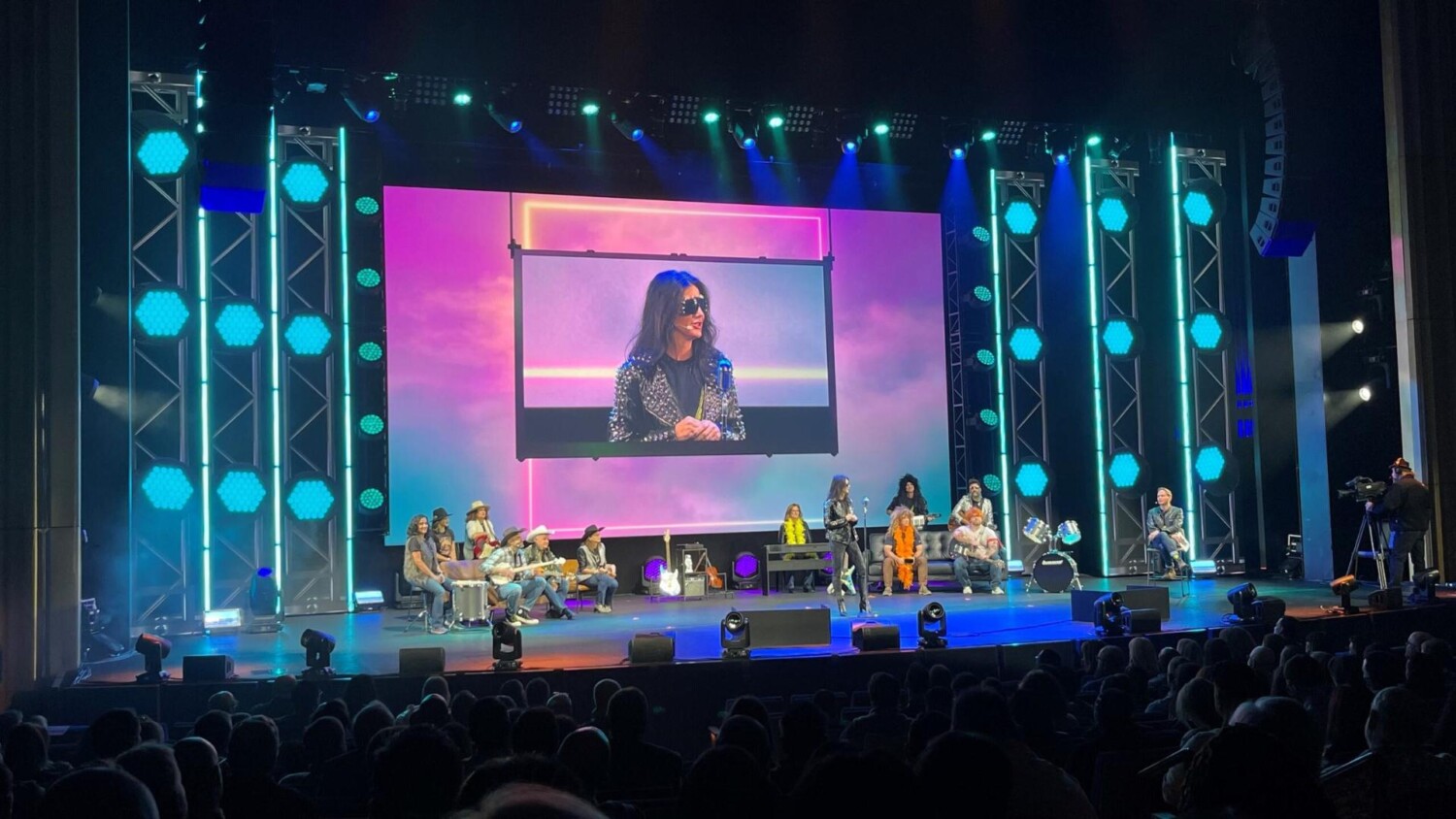 widescreen projection video screens live events