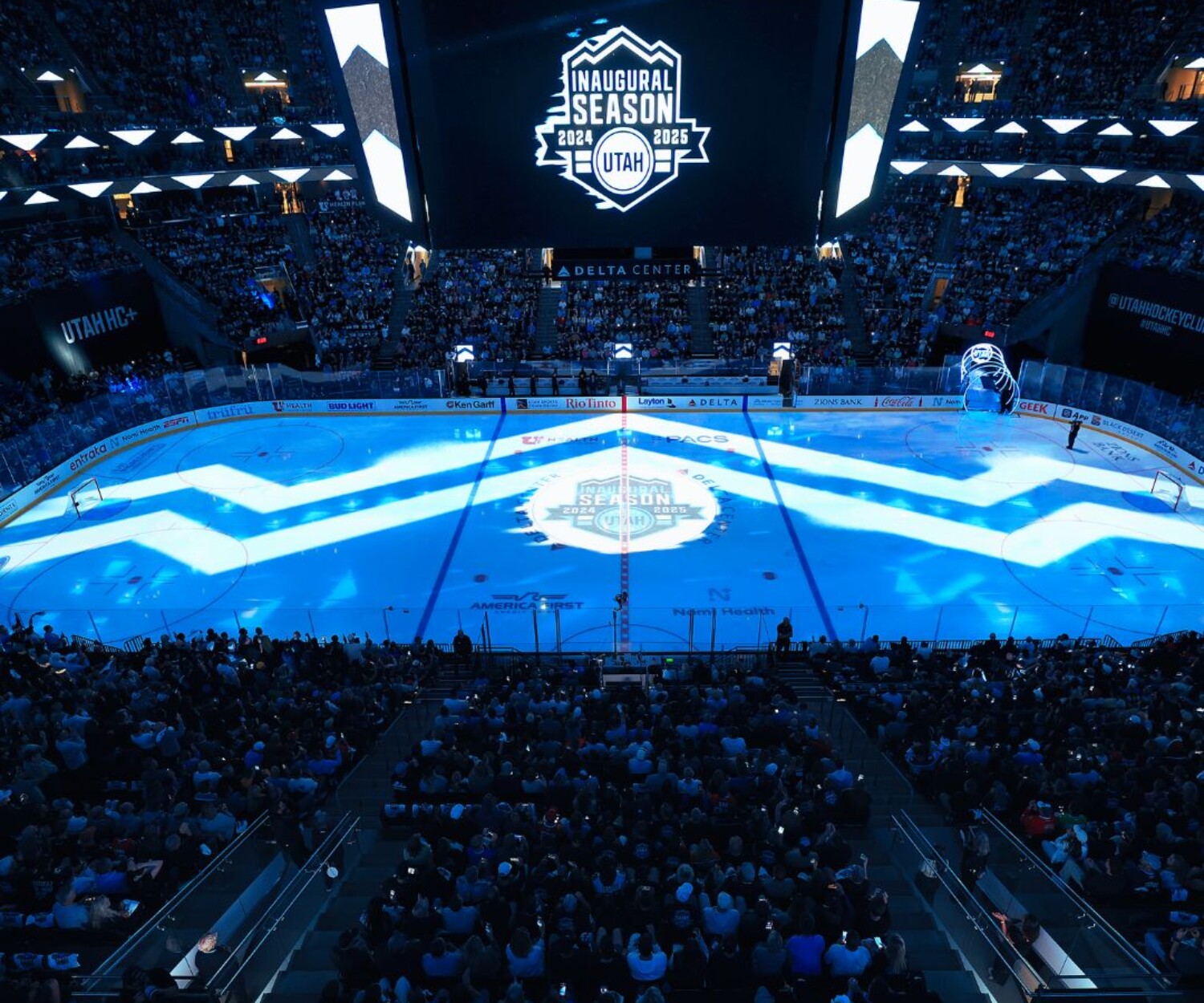 Utah Hockey Club projection mapping portfolio