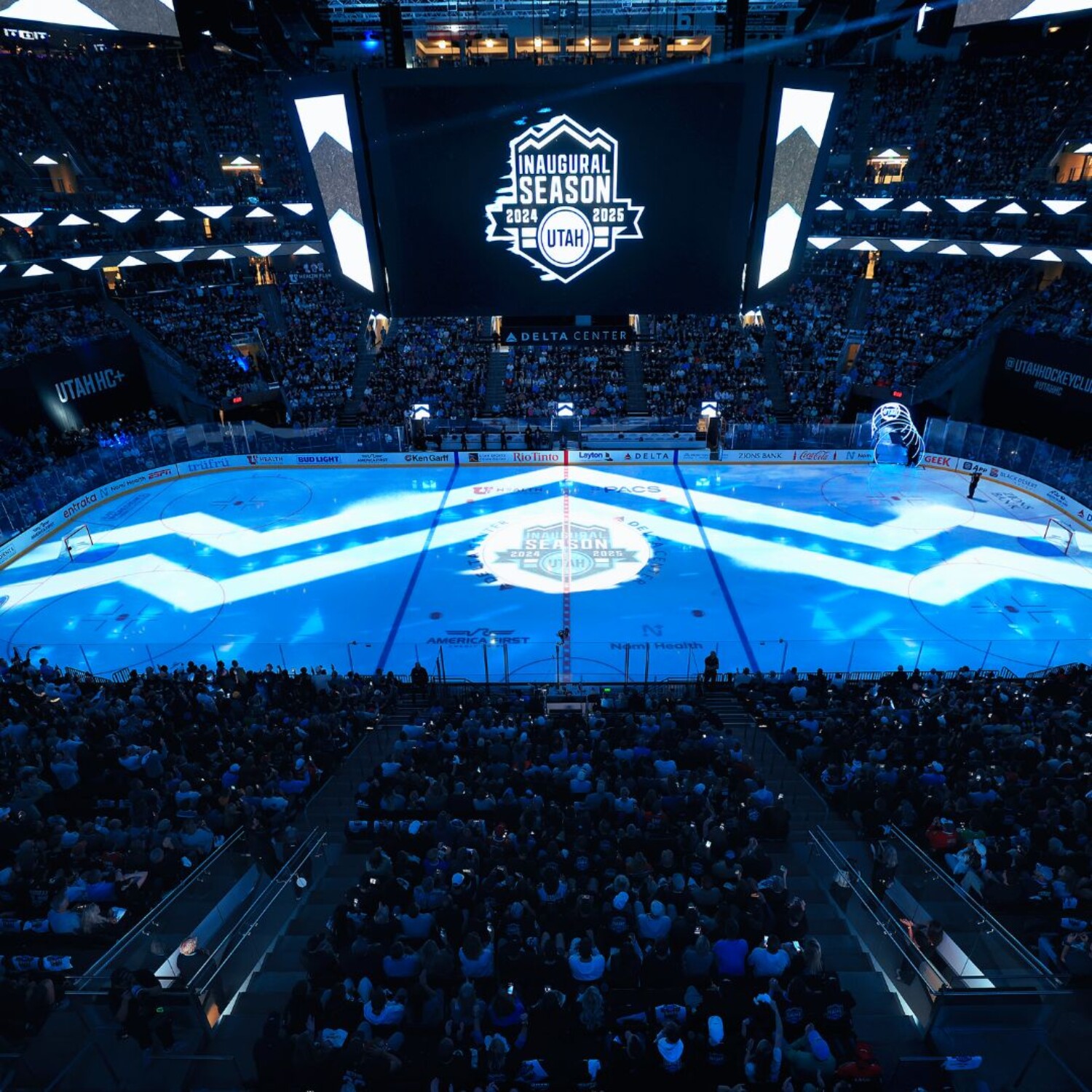 Utah Hockey Club projection mapping portfolio
