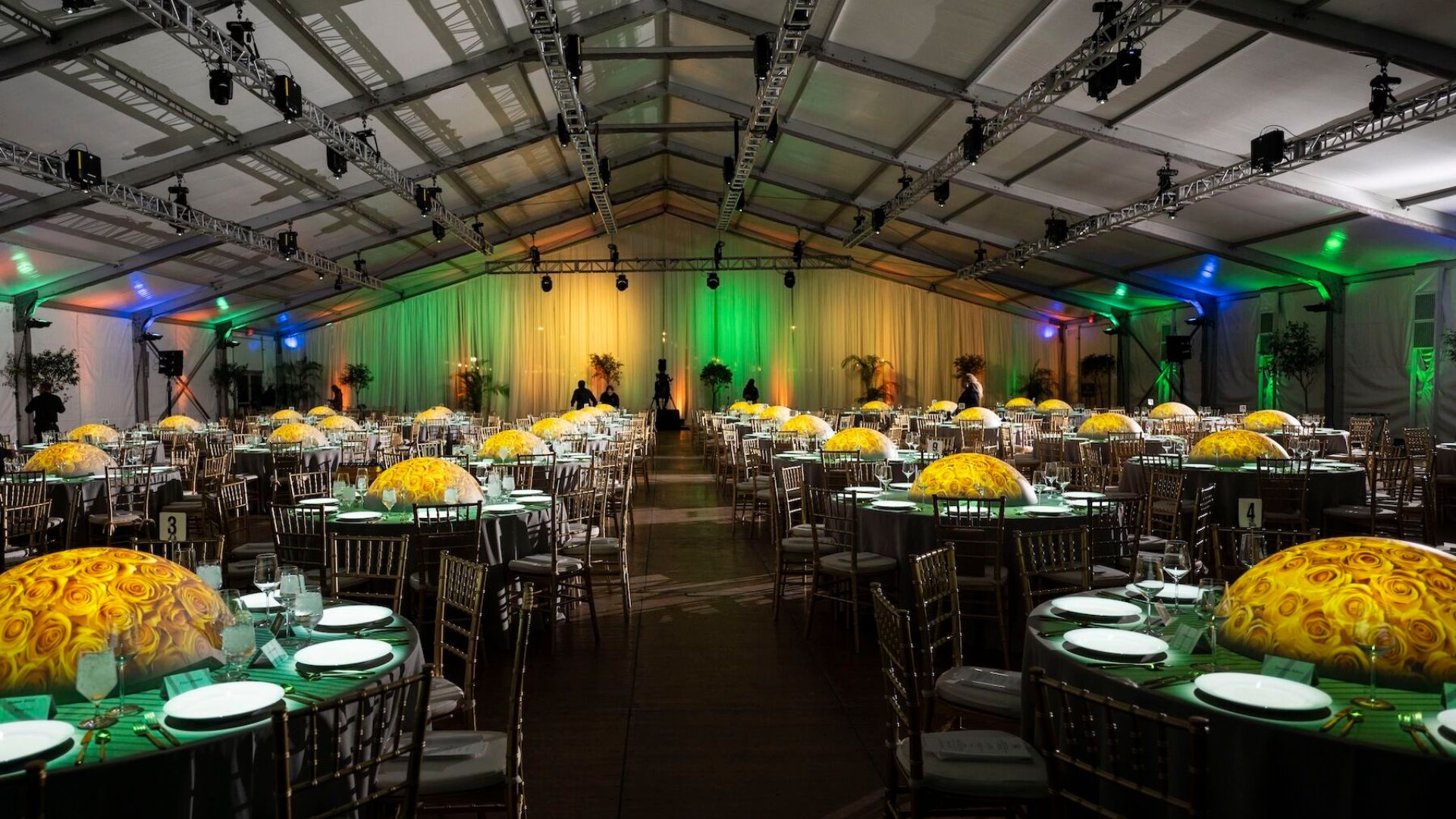 William & Mary table projection mapping homecoming