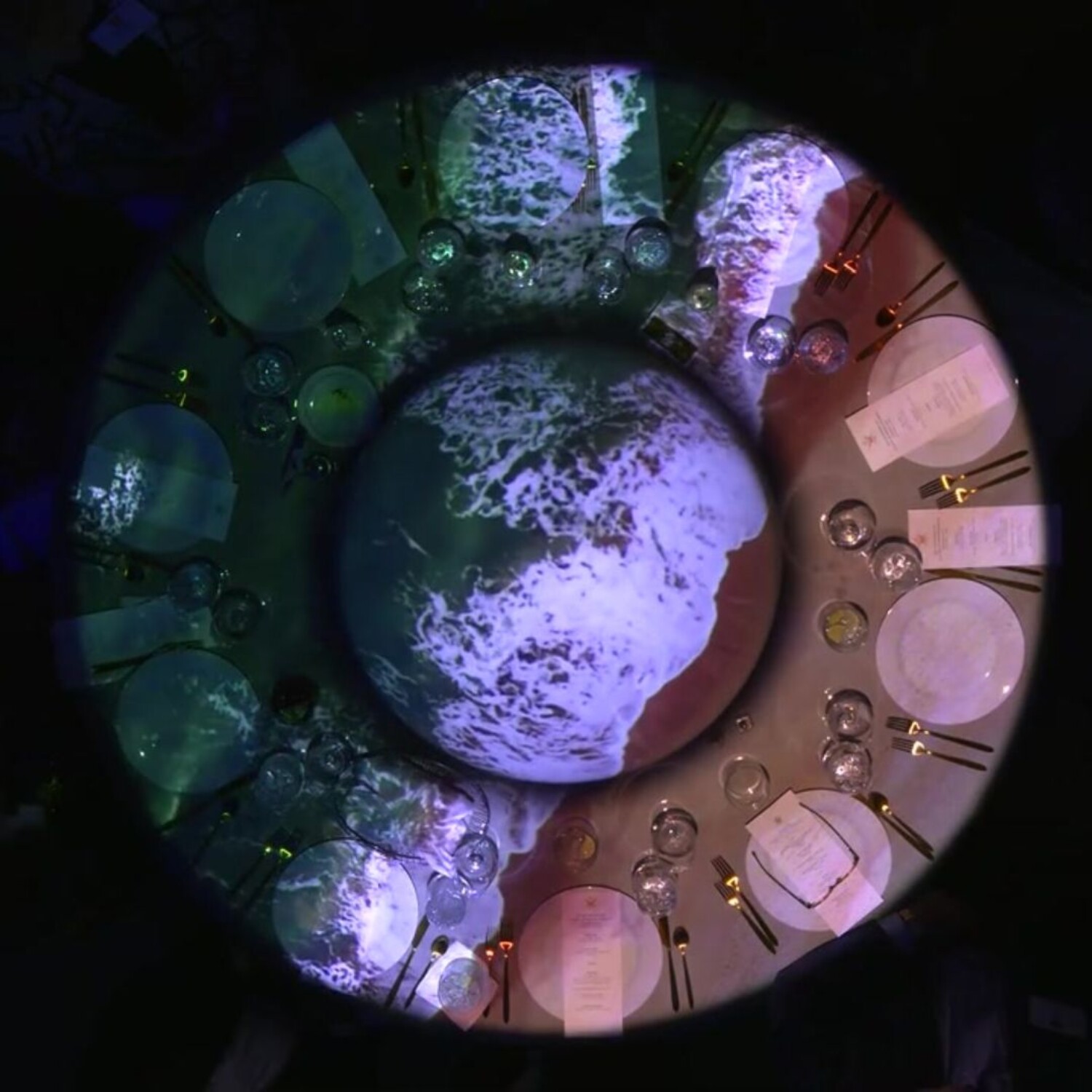 william and mary table projection mapping square