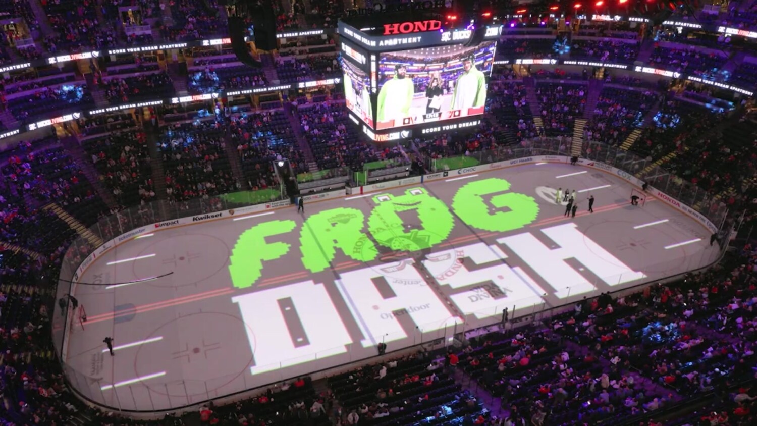 frog dash game ducks hockey