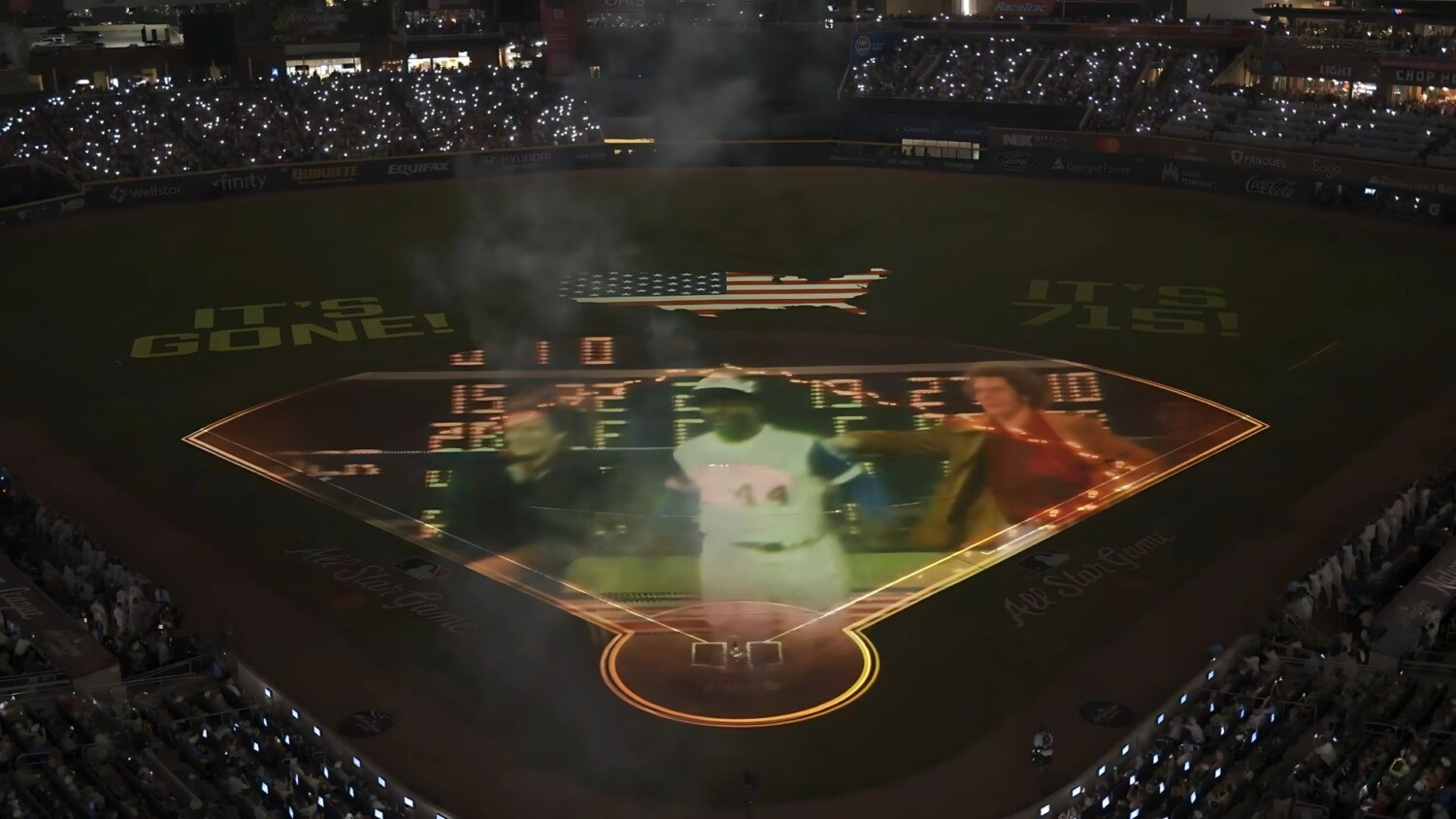 MLB all star game hank aaron tribute celebration