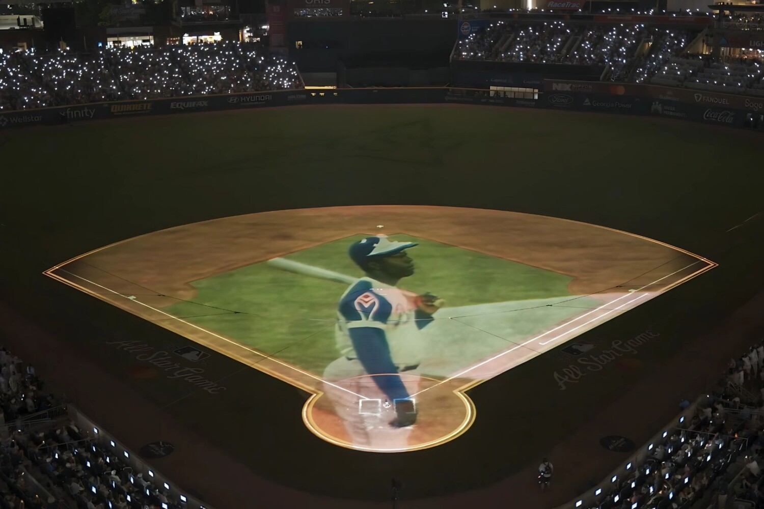 MLB all star game hank aaron tribute atlanta