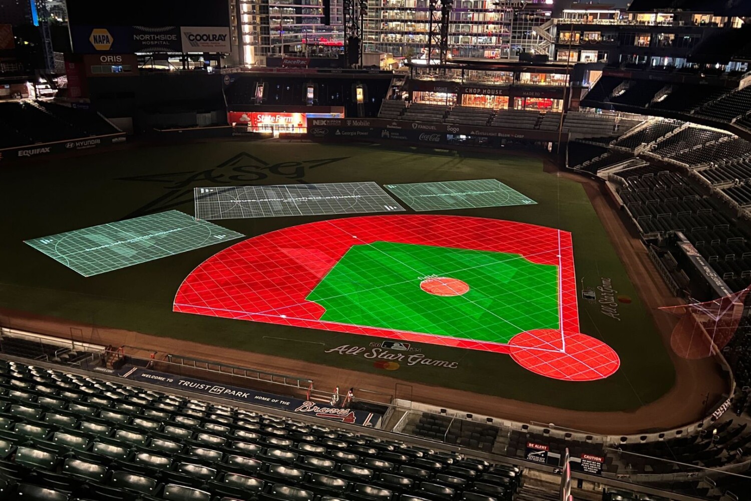 MLB all star game hank aaron tribute set up