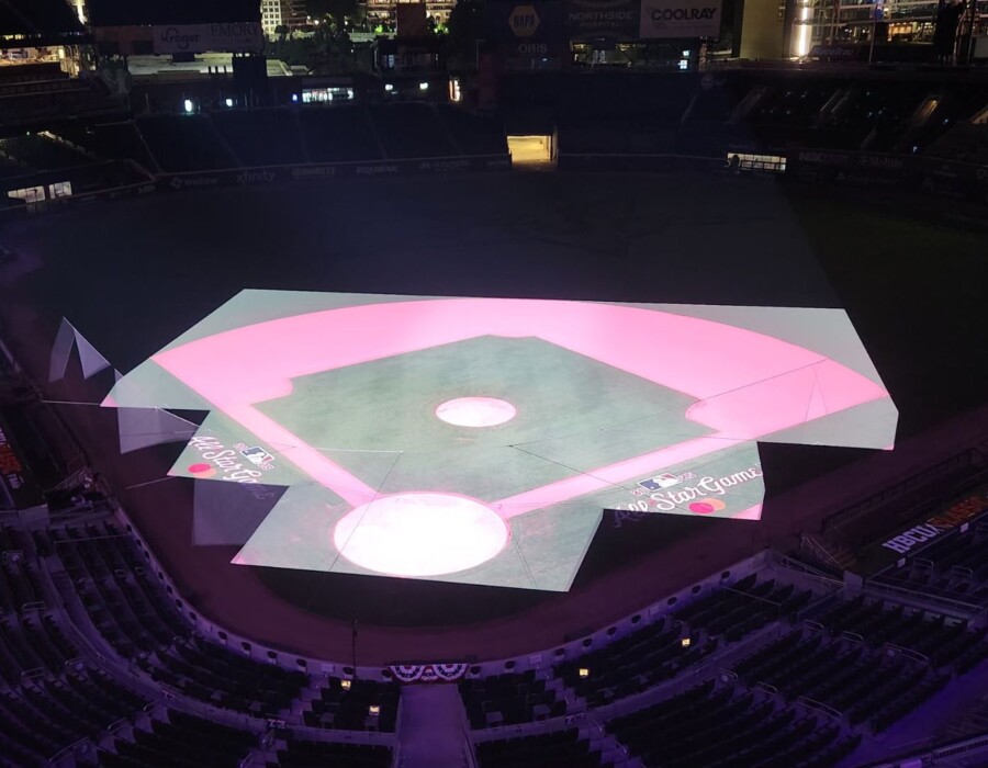 MLB all star game hank aaron tribute grid