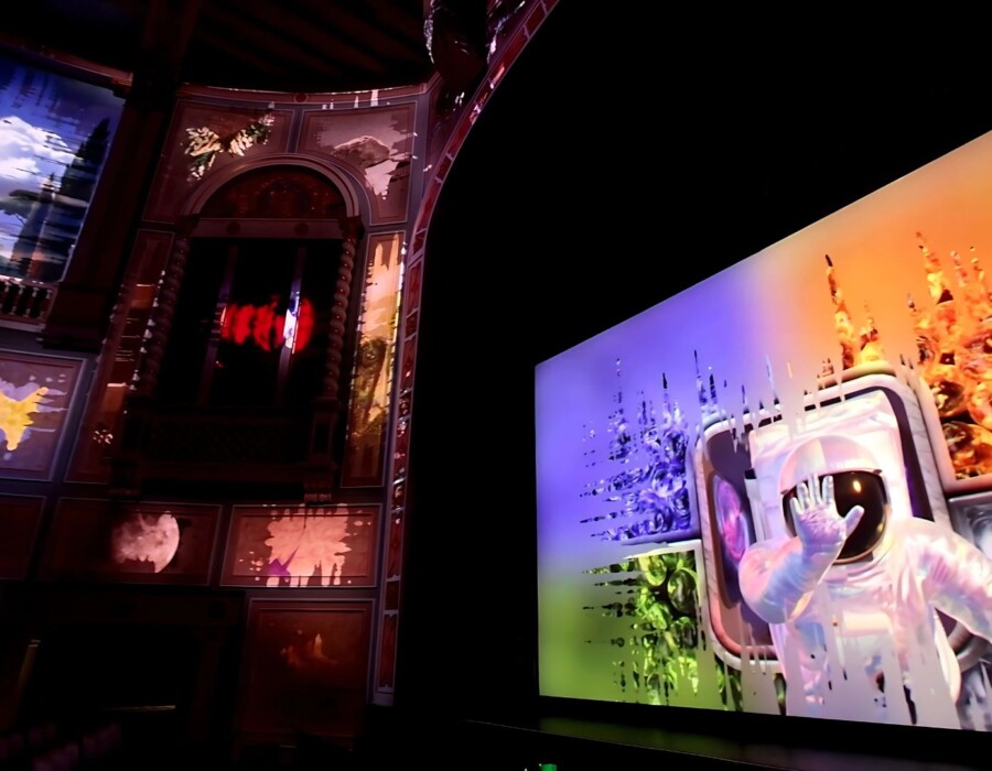 Historic Carolina Theatre reopens immersive av 360 projection mapping 4