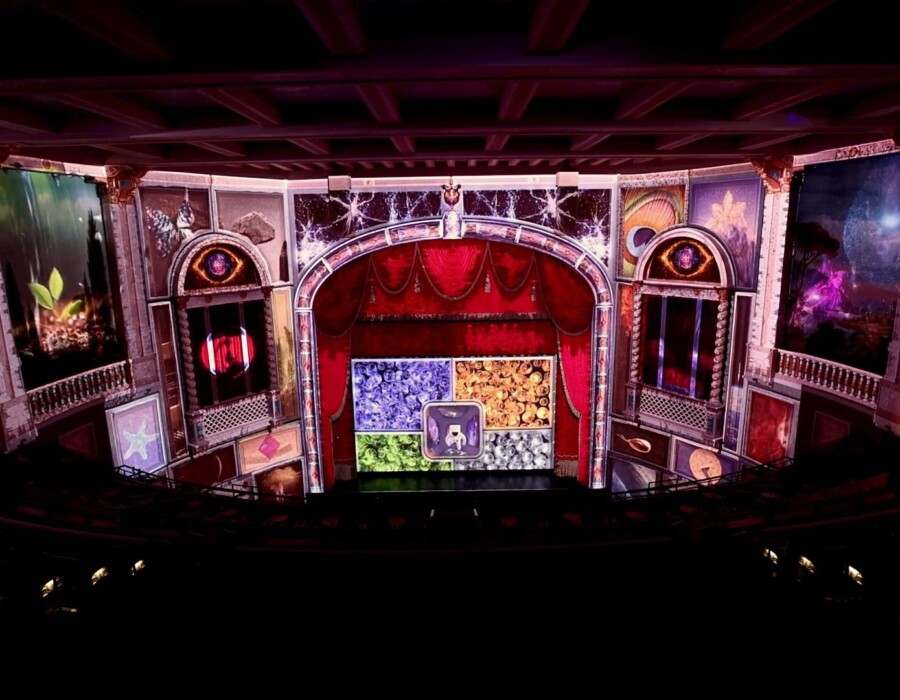 Historic Carolina Theatre reopens immersive av 360 projection mapping 3