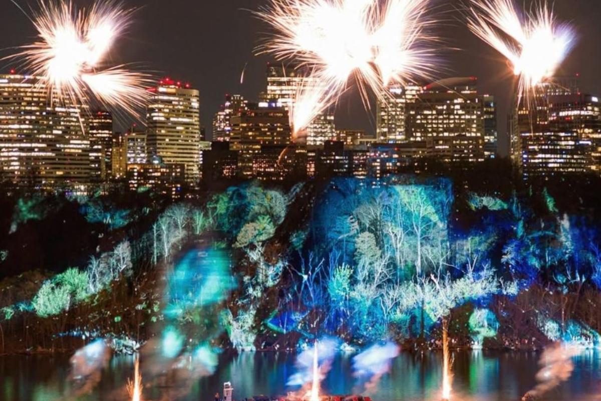 projection mapping on trees washington dc