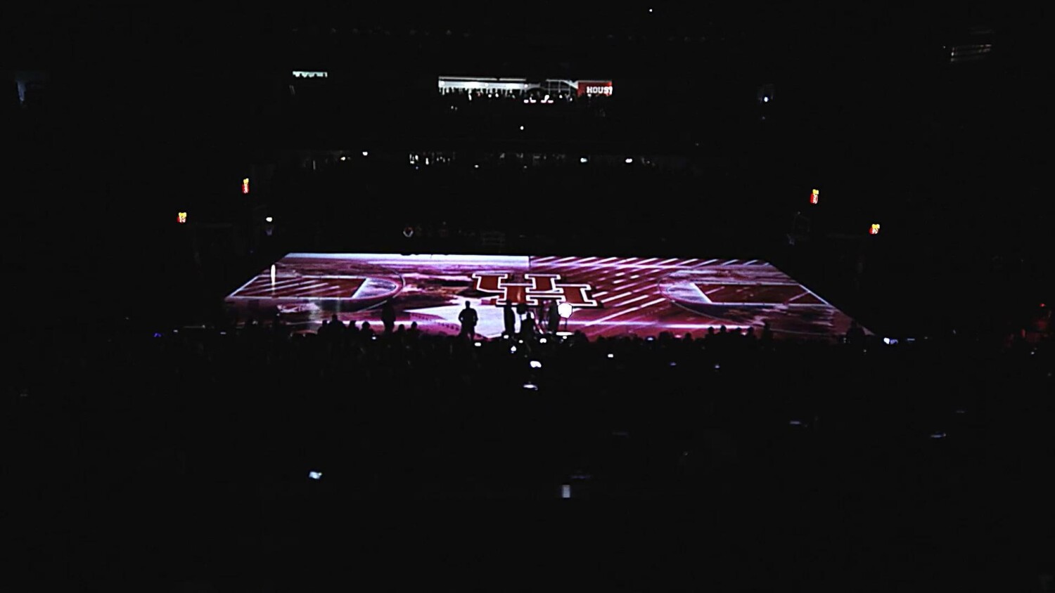 Houston Basketball court projection mapping
