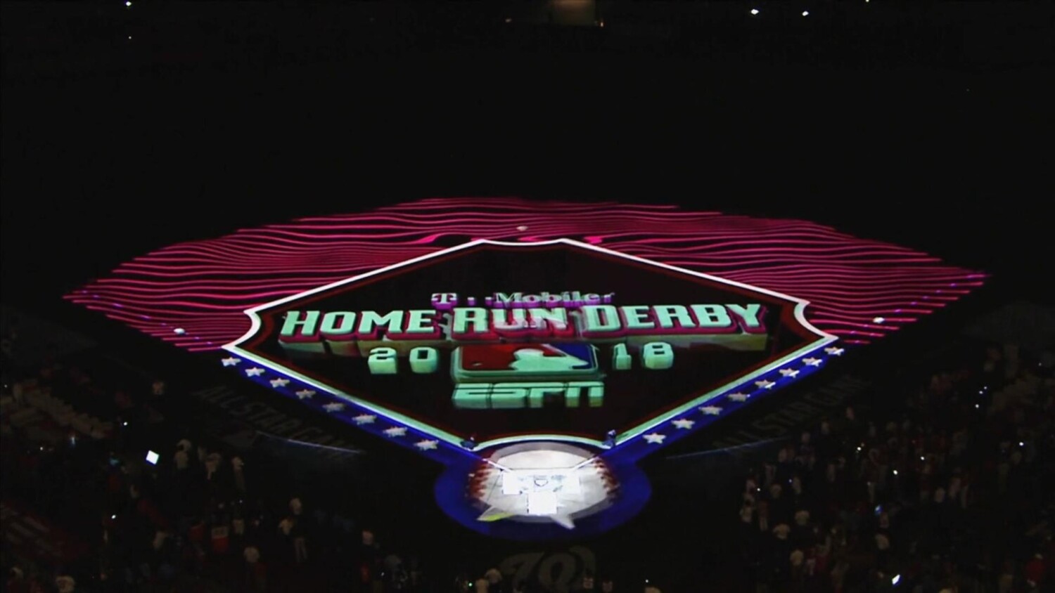 mlb home run derby 2018 field projection mapping show