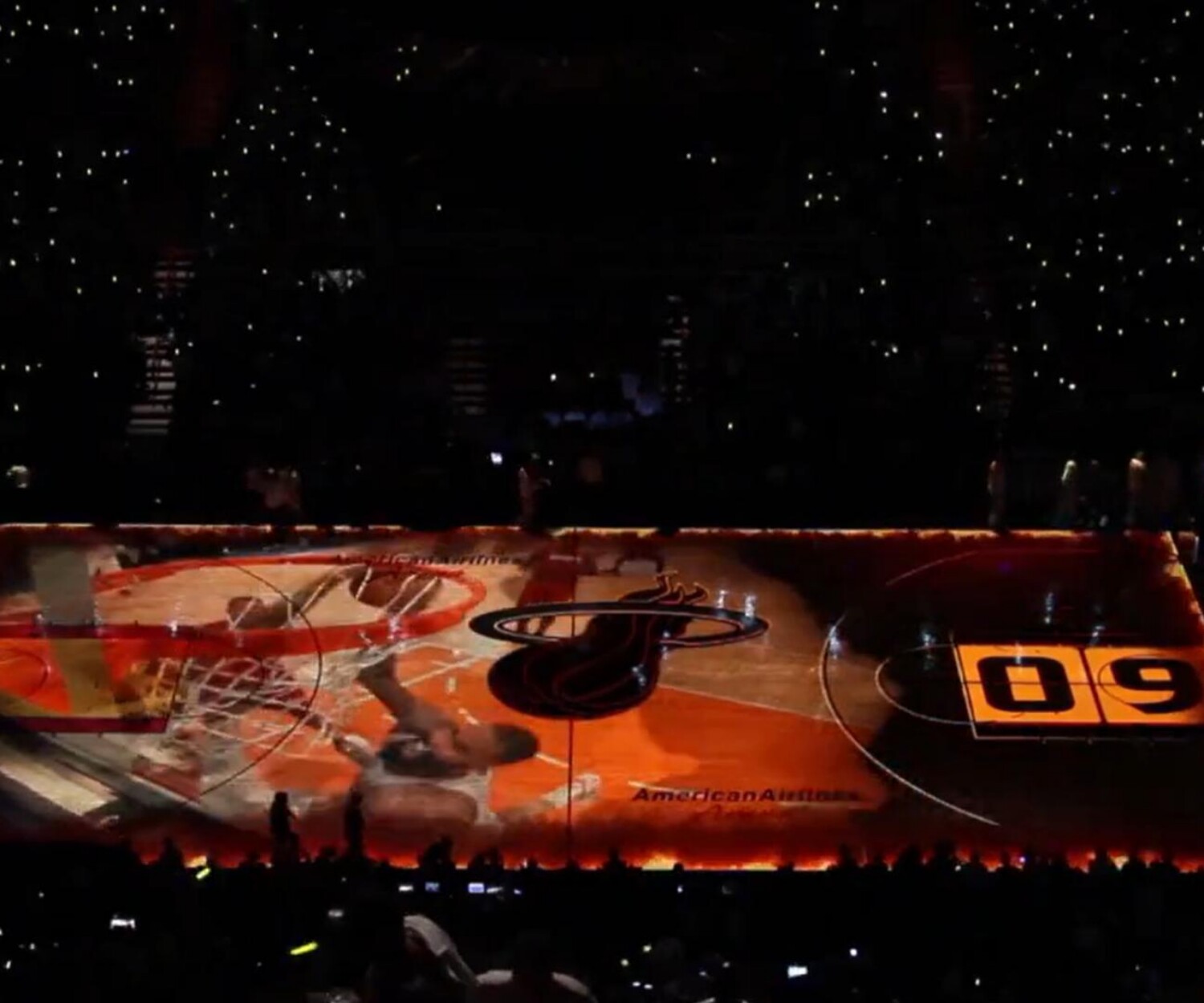 miami heat projection mapping 2023