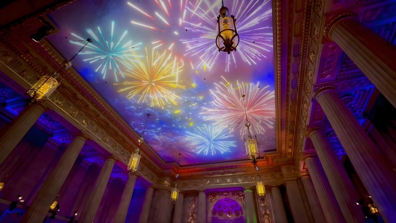 mellon ad summit washington dc fireworks projection mapping