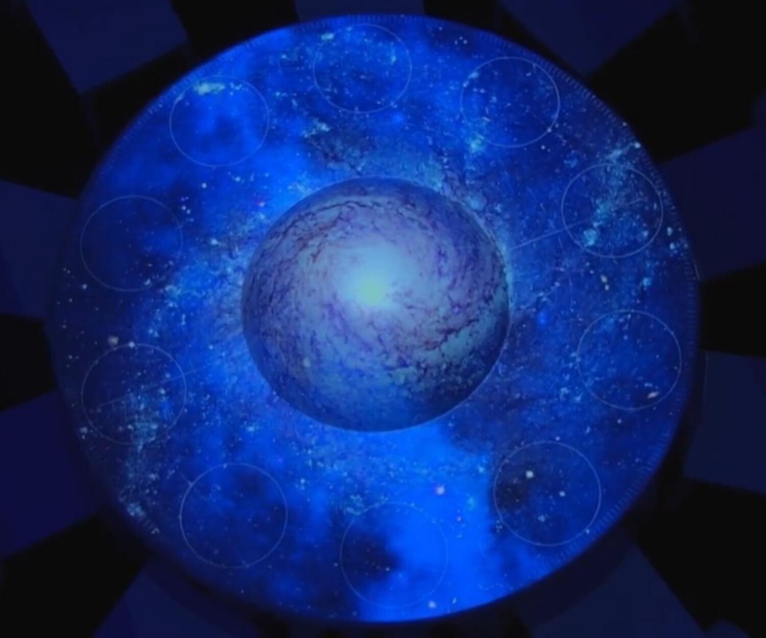 MIT table projection mapping immersive dining blue sky