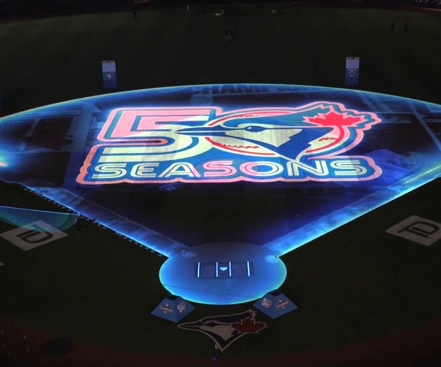 toronto blue jays baseball projection mapping show 2026 50 seasons