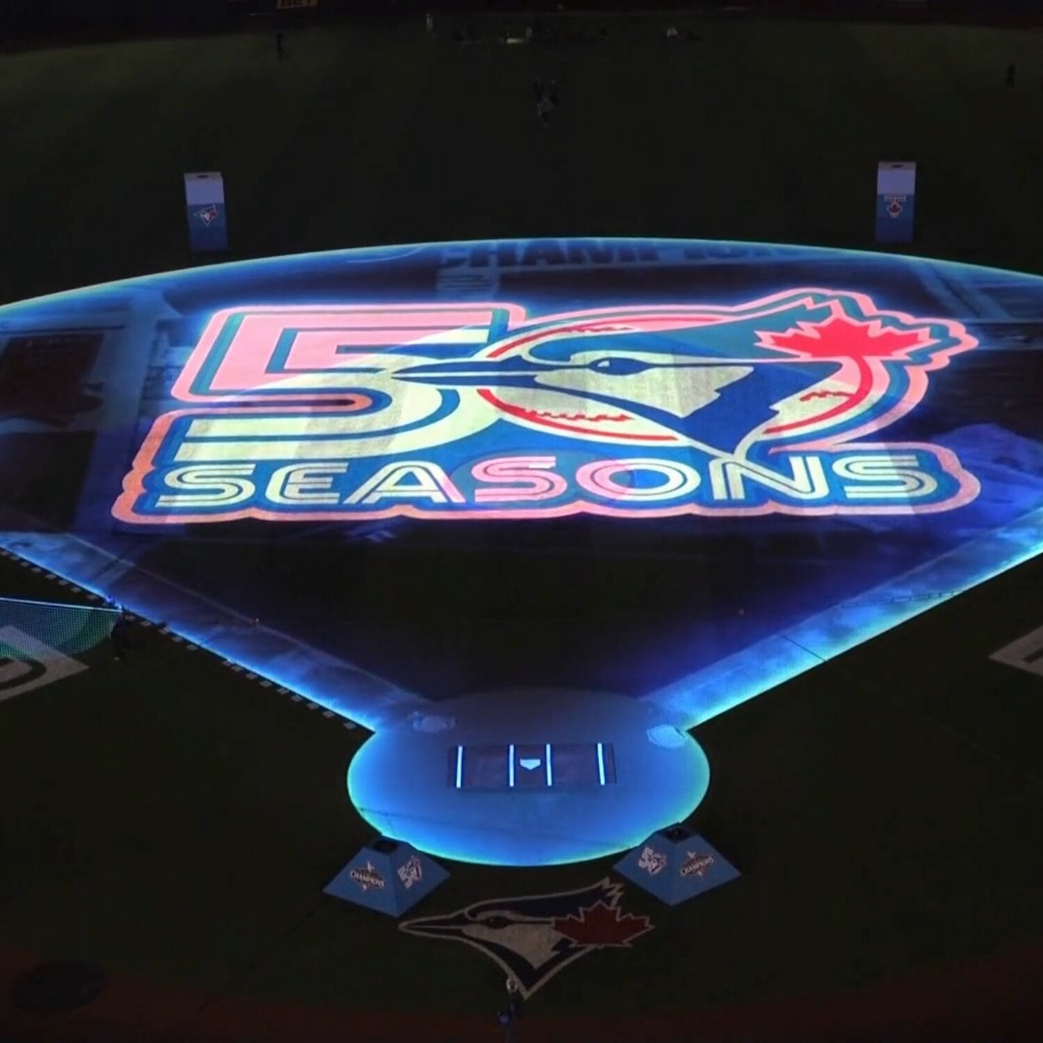 toronto blue jays baseball projection mapping show 2026 50 seasons