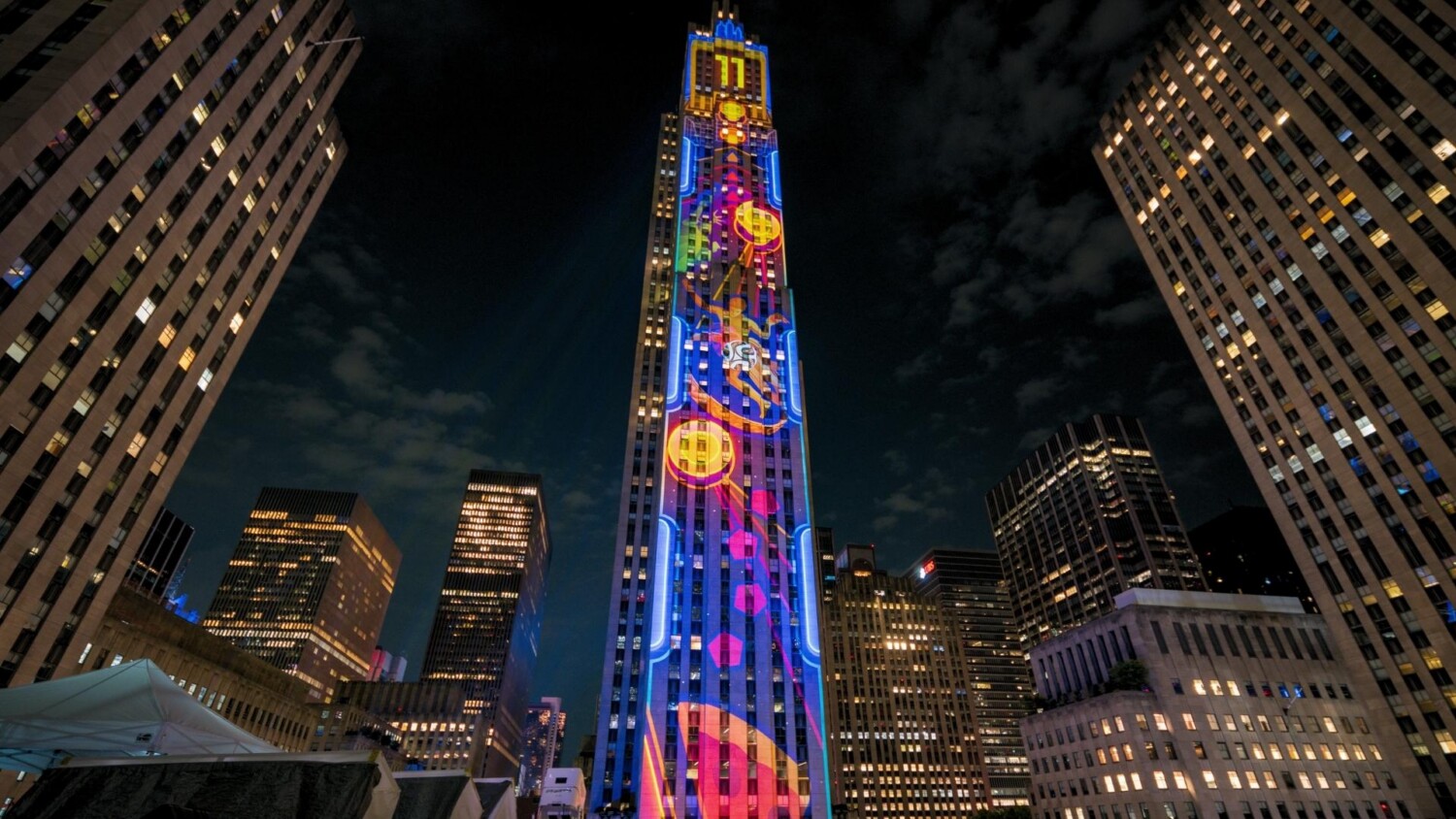 fifa projection mapping rockefeller center quince imaging